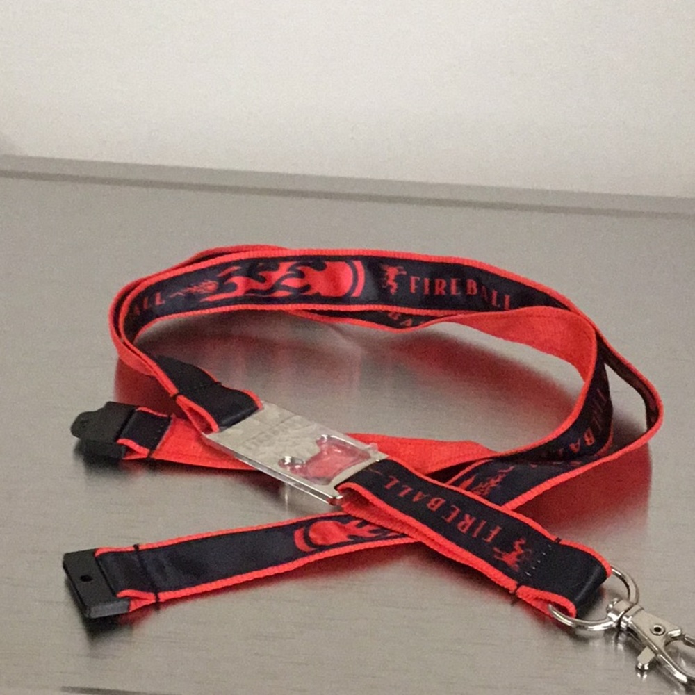 Fireball key chain necklace